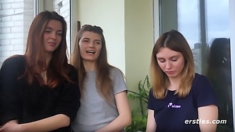 Three Girls Discover The Pleasures Of Lesbian Sex In Their First Threesome