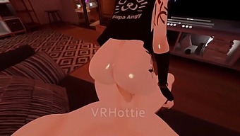 Pengalaman Vr Yang Mendalam: Tarian Pangkuan Pov Dan Penggilingan Yang Intens Di Sofa