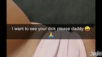 若い女性が友達の父親と親密なsnapchatメッセージを共有する