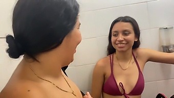 Amateur Stepsister And Friend Engage In Homemade Kissing And Ass Licking